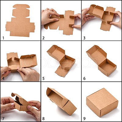 Kraft Paper Gift Box X-CON-K003-02C-01-1