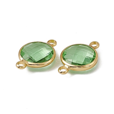 Transparent K9 Glass Connector Charms GLAA-A005-08KCG-1
