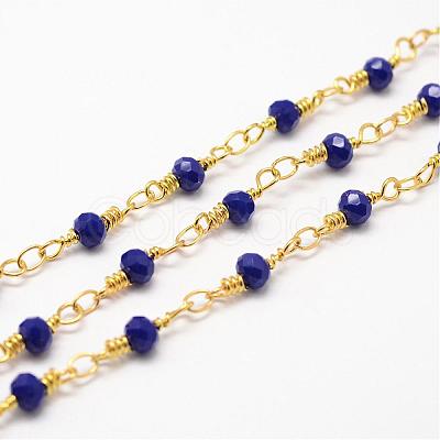 Handmade Glass Beaded Chains CHC-G311-B03-1
