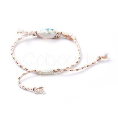 Adjustable Braided Bead Bracelets BJEW-JB05152-01-1