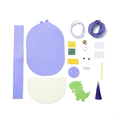 Handmade Non-woven Fabric Animal Change Wallet Set DIY-K059-08-1