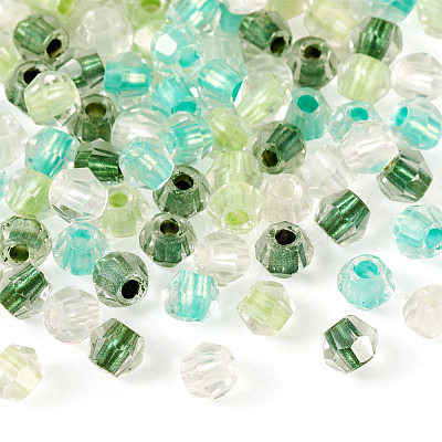 2Bags 200Pcs Transparent Glass Beads GLAA-TA0003-44D-1