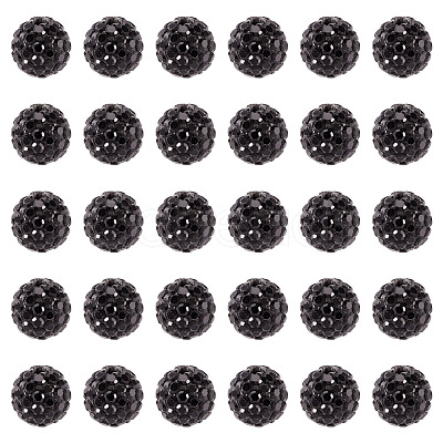 30Pcs Pave Disco Ball Beads RB-TA0001-26B-1
