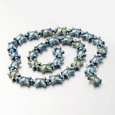 Electroplate Non-magnetic Synthetic Hematite Bead Strands G-F300-52A-07-1