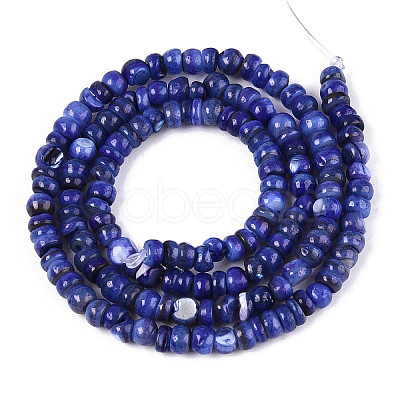 Natural Freshwater Shell Dyed Beads Strands SHEL-T020-29A-10-1