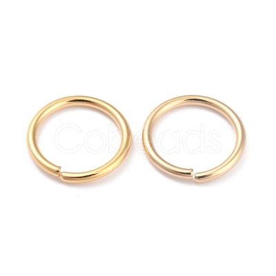 Rack Plating Brass Open Jump Rings KK-O139-18R-G-1