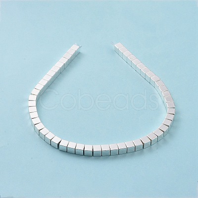 Electroplated Non-magnetic Synthetic Hematite Beads Strands G-C006-02S-1