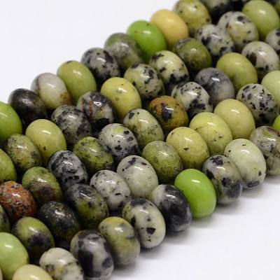 Natural Serpentine Beads Strands G-N0170-001-6.5mm-1