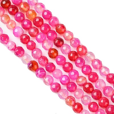 Natural Striped Agate/Banded Agate Beads Strands X-G-G545-04H-1
