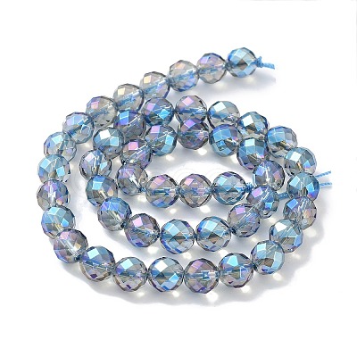 Electroplated Synthetic Quartz Crystal Beads Strands G-Z038-A02-02FR-1-1