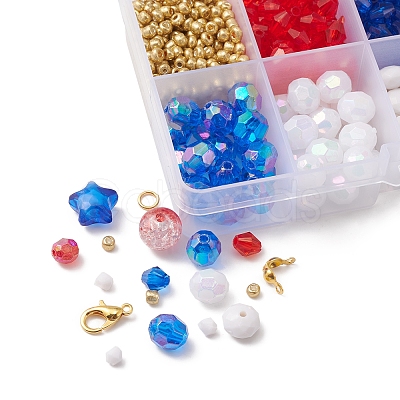 DIY Independence Day Bracelet Necklace Making Kit DIY-FS0004-89-1
