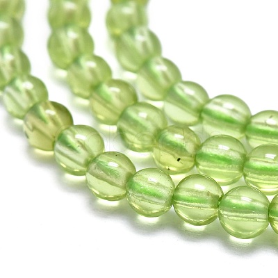 Natural Peridot Beads Strands G-K305-02-A-1