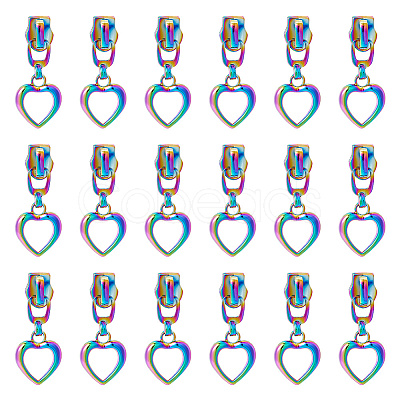 18Pcs Zinc Alloy Zipper Puller FIND-HY0002-77-1
