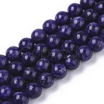 Natural Quartzite Jade Beads Strands G-S150-57-8mm-1-1