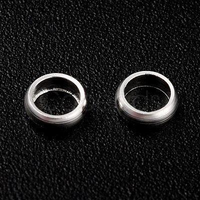 Rack Plating Brass Spacer Beads KK-O139-16B-S-1