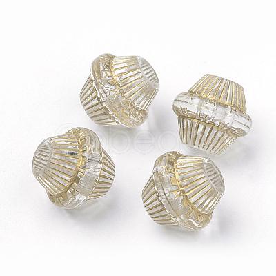 Plating Transparent Acrylic Beads LS-X-PACR-Q115-57-1