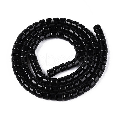 Opaque Solid Color Glass Beads Strands LS-GLAA-N065-4x4mm-C10-1