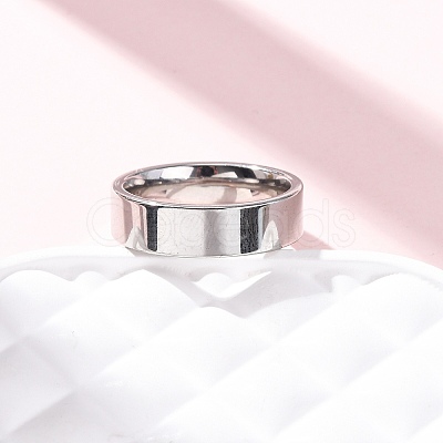 201 Stainless Steel Wide Band Finger Rings RJEW-K252-02D-P-1