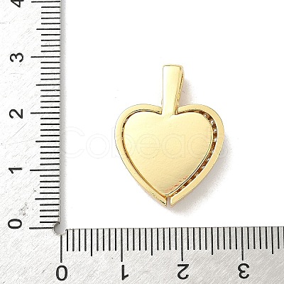 Brass Micro Pave Cubic Zirconia Pendants KK-F905-01G-02-1