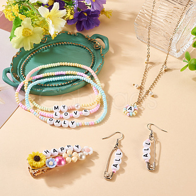 500Pcs Acrylic Beads SACR-TA0001-55D-1
