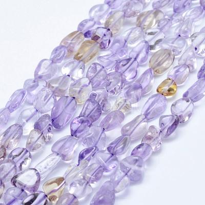 Natural Ametrine Beads Strands G-K203-09-1