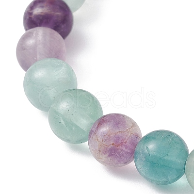 Natural Mixed Gemstone & Synthetic Hematite Beaded Stretch Bracelet BJEW-JB09760-1