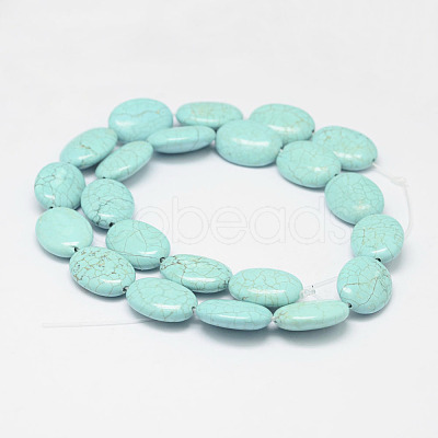 Natural Howlite Beads Strands TURQ-P027-14-8x10-1