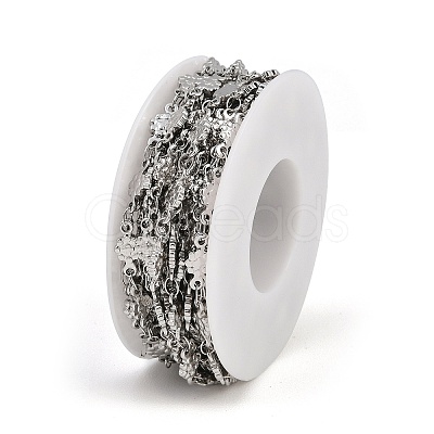 304 Stainless Steel Flower Link Chains CHS-P025-03P-1