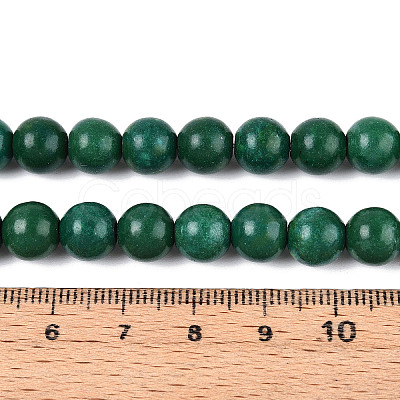 Synthetic Turquoise Round Beads Strands TURQ-T004-14A-1