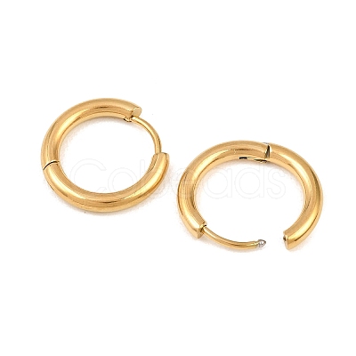 304 Stainless Steel Huggie Hoop Earrings EJEW-O087-06I-G-1