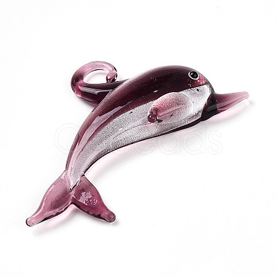 Handmade Lampwork Big Pendants LAMP-T023-10D-1