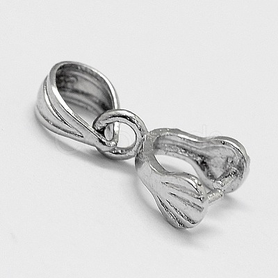 Anti-Tarnish Rhodium Plated 925 Sterling Silver Pendant Bails STER-A102-001P-1