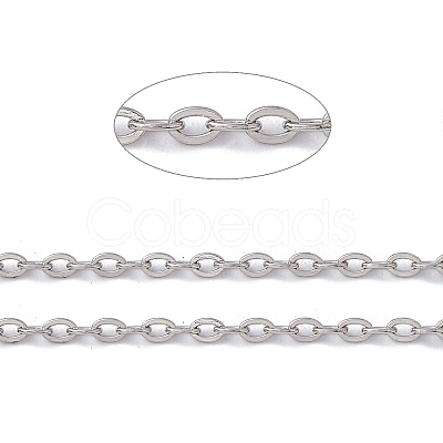 Tarnish Resistant 304 Stainless Steel Cable Chains CHS-R002-01-1