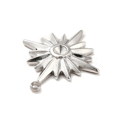 Non-Tarnish 304 Stainless Steel Pendant Rhinestone Settings LS-STAS-I197-013P-1