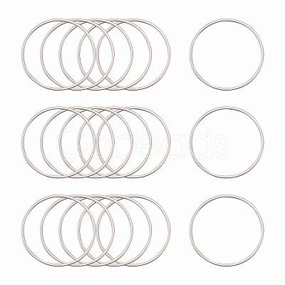 Tarnish Resistant 304 Stainless Steel Linking Ring X-STAS-T047-15B-1