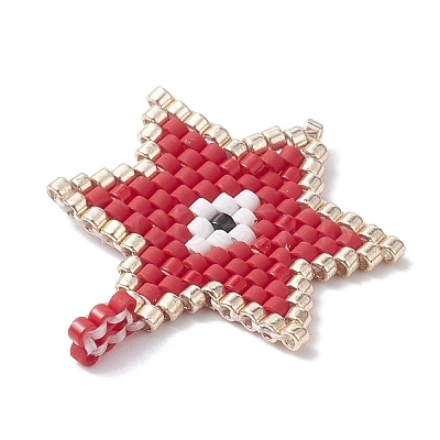 Handmade MIYUKI Delica Seed Loom Pattern PALLOY-MZ00173-1