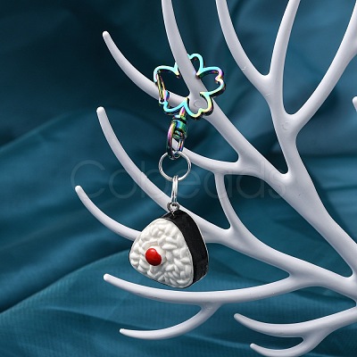 Zinc Alloy Swivel Lobster Clasps PALLOY-WH0070-98M-1