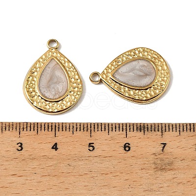 304 Stainless Steel Enamel Pendants STAS-I371-33G-01-1