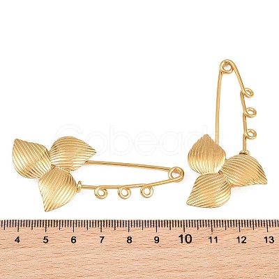 Trillium 304 Stainless Steel Safety Pins Brooch Findings SA-CBA098D-14C-G03-1