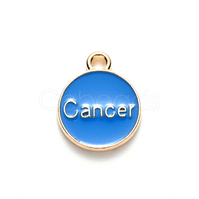 Alloy Enamel Pendants X-ENAM-S124-01B-02D-1