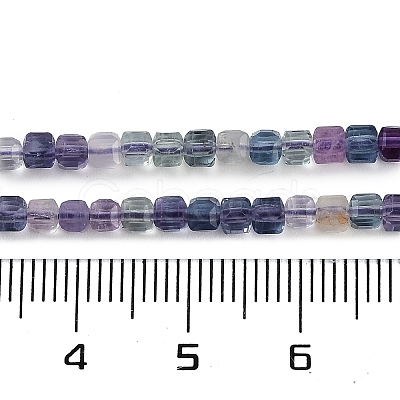 Natural Colorful Fluorite Beads Strands G-P553-E01-02-1
