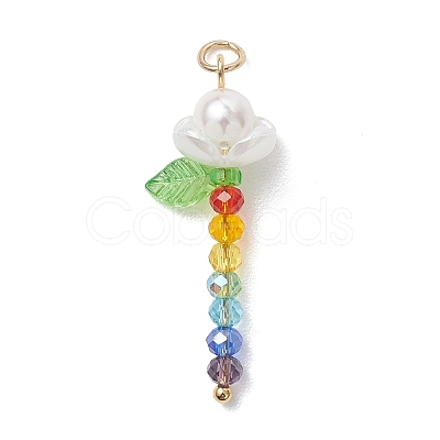 Glass Pendants PALLOY-JF04748-1