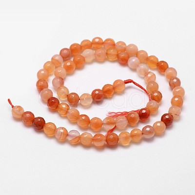 Natural Red Agate Beads Strands X-G-D840-34-8mm-1