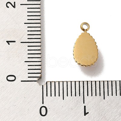 Natural Blue Lace Agate Teardrop Charms STAS-B074-04G-02-1