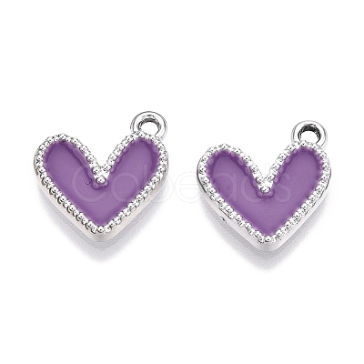 Rack Plating Alloy Enamel Charms ENAM-N056-343P-B-1