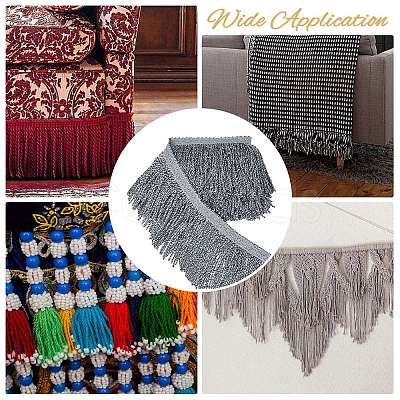 4M Polyester Tassel Lace Ribbon OCOR-DC0001-09B-1
