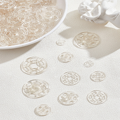 4 Styles Plastic Sewing Snap Buttons DIY-LP0001-49-1