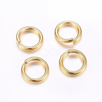 304 Stainless Steel Open Jump Rings STAS-O098-02G-07-1