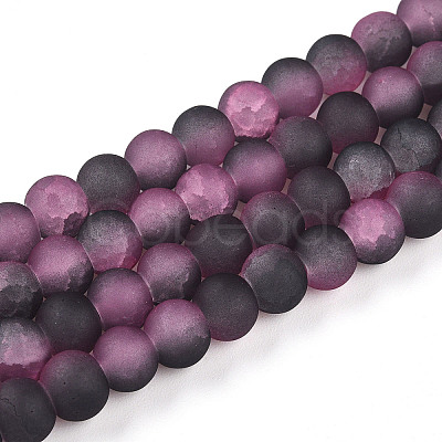 Crackle Glass Beads X1-GLAA-N009-6mm-09-1