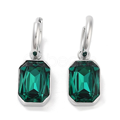 304 Stainless Steel Hoop Earring Hand Polished EJEW-C017-06P-1